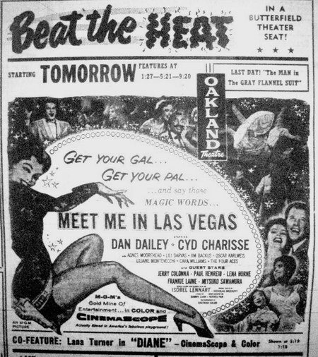 Dreamland Theatre - Old Ad From 1956 (newer photo)